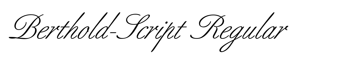 Berthold-Script Regular